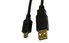 USB A to mini-B cable