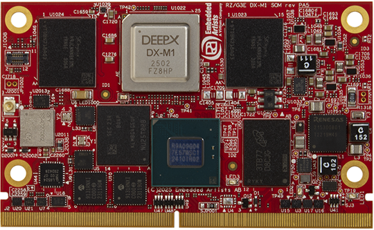 Image of RZ/G3E DX-M1 SOM